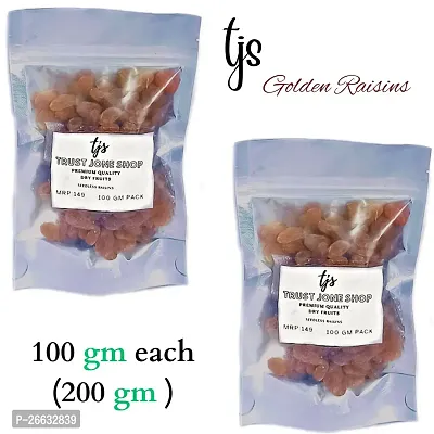 TJS Natural premium Quality Golden Raisins| Kishmish | Healthy Dry fruits |-thumb0