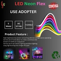 LED Yellow  Flexible Strip Light  with Adapter for Indoor Outdoor Decorations-thumb1