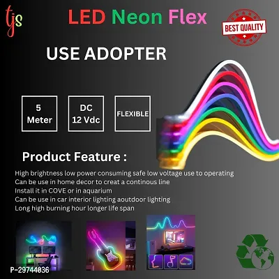 LED Yellow  Flexible Strip Light  with Adapter for Indoor Outdoor Decorations-thumb2