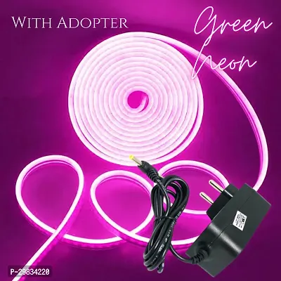 5 m Long with 12V Adaptor LED Neon Strip Rope LED Lights for Indoor Outdoor Decoration-thumb0