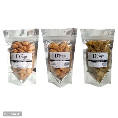 Natural Almond and Raisins with Dates 100 G Each Pack of 3