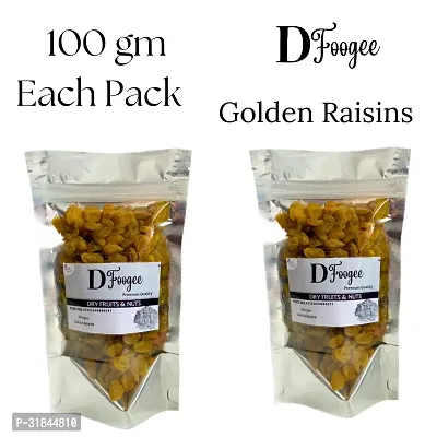 100 gm Each Pack Dfoogee Premium Quality Golden Raisins 200 gm total