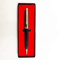 Laps of Luxury ? Hammered design stainless steel premium Ball Pen in Silver and Black colour-thumb1
