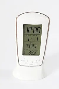 Laps of Luxury Backlit Table Digital Clock with Temperature, Clock, Calendar and Other Features-thumb2