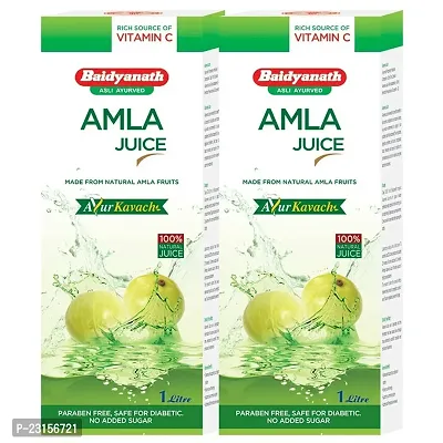 Baidyanath (Jhansi) Amla Juice 1L (Pack of 2)-thumb0
