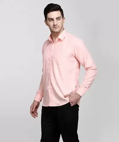 Trendy Cotton Blend Long Sleeve Formal Shirt 