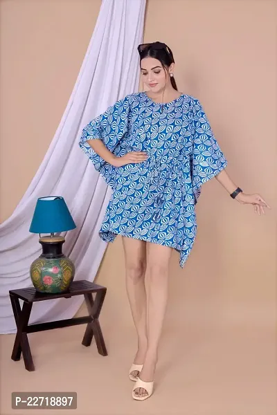 Stylish Fancy Designer Cotton Kaftan Kurti For Women