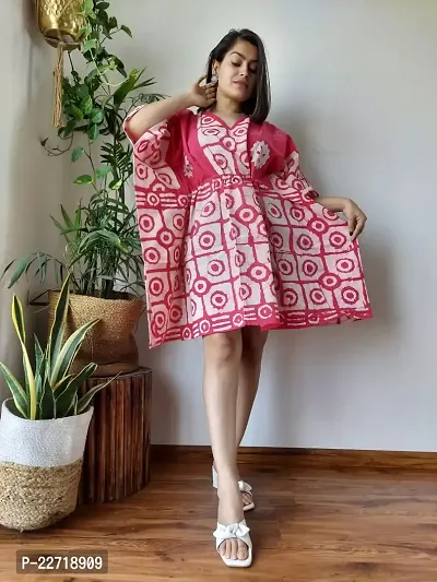 Stylish Fancy Designer Cotton Kaftan Kurti For Women-thumb0