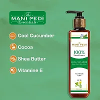 The Mani Pedi Essentials Cool Cucumber Body Lotion 200 ml For Men  Women with Cocoa And Shea Butter, for all skin type-thumb4