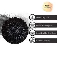 Stay Soapy Activated Charcoal Soap For Man  Women Skin Whitening, Acne, Blackheads, Anti Wrinkle, Pimple Skin Care Soap (Pack Of 4)-thumb2