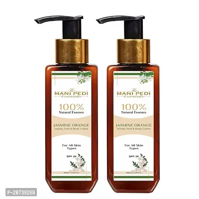 Combo Pack of Jasmine Orange Body Lotion 100 ml, Daily Moisturizer for Dry Skin, Gives Non-Greasy, Glowing Skin - For Men  Women with Cocoa And Shea Butter, Restores Glow for all skin type Pack of 3