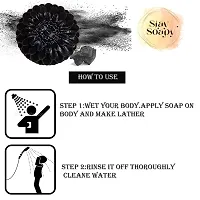 Stay Soapy Activated Charcoal Soap For Man  Women Skin Whitening, Acne, Blackheads, Anti Wrinkle, Pimple Skin Care Soap (Pack Of 4)-thumb1