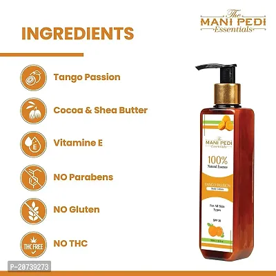 The Mani Pedi Essentials Combo Pack of Tango Passion Body Lotion 100 ml Pack of 2 Brightens Skin, Provides Long-lasting Hydration with Almond Oil  Shea Butter-thumb4