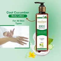 The Mani Pedi Essentials Cool Cucumber Body Lotion 200 ml For Men  Women with Cocoa And Shea Butter, for all skin type-thumb1