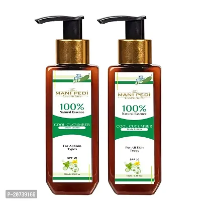 The Mani Pedi Essentials Combo Pack of Cool Cucumber Body Lotion (2)