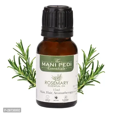 The Mani Pedi Essential Rosemary Essential oil | 100% Pure  Natural | For all Skin  Hair Type | Aromatherapy ? 15 ml