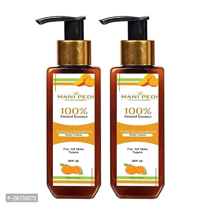 The Mani Pedi Essentials Combo Pack of Tango Passion Body Lotion 100 ml Pack of 2 Brightens Skin, Provides Long-lasting Hydration with Almond Oil  Shea Butter