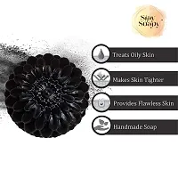 Activated Charcoal Soap For Women Skin Whitening, Acne, Blackheads, Anti Wrinkle, Pimple Skin Care Soap.(Pack Of 5 )-thumb2