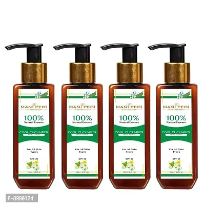 Combo Pack of Cool Cucumber Body Lotion 100 ml, Daily Moisturizer for Dry Skin, Gives Non-Greasy, Glowing Skin - For Men  Women with Cocoa And Shea Butter, Restores Glow for all skin type Pack of 4