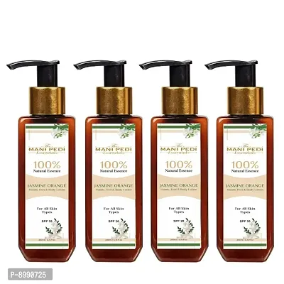 Combo Pack of Jasmine Orange Body Lotion 100 ml, Daily Moisturizer for Dry Skin, Gives Non-Greasy, Glowing Skin - For Men  Women with Cocoa And Shea Butter, Restores Glow for all skin type Pack of 4-thumb0