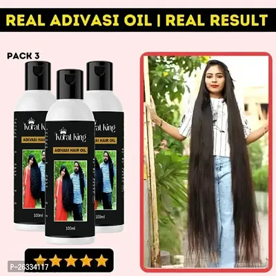 Adivasi Medicine All Type Of Hair Problem Herbal Growth Hair Oil 300 Ml Hair Oil 300 Ml-thumb0