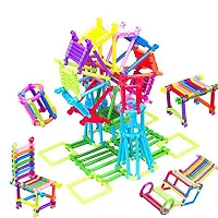 Build Your Creativity Diy Colorful Educational Smart City Assembly Sticks 200 Sticks Blocks For Kids, Boys And Girls With Different Themes-thumb1