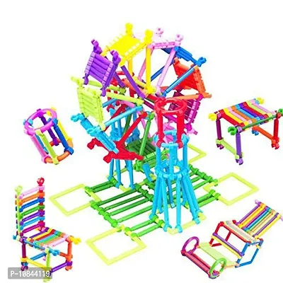Build Your Creativity Diy Colorful Educational Smart City Assembly Sticks 200 Sticks Blocks For Kids, Boys And Girls With Different Themes-thumb2