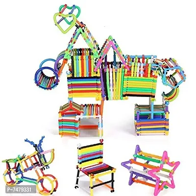 KITI KITS Educational Play and Learn Plastic Assembly Building Block Set 600 Pcs Included.