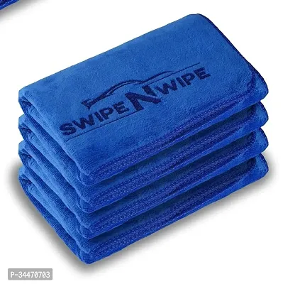 Ultra Fleece Microfiber Cloth for Cars 40X40Cm Ideal for Car and Bike Pack of 4-thumb0