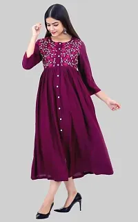 Classic  Rayon  Stitched Ethnic Wear For Women-thumb1