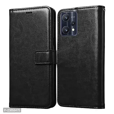 Realme 9 Pro Flip Cover (Black)-thumb0