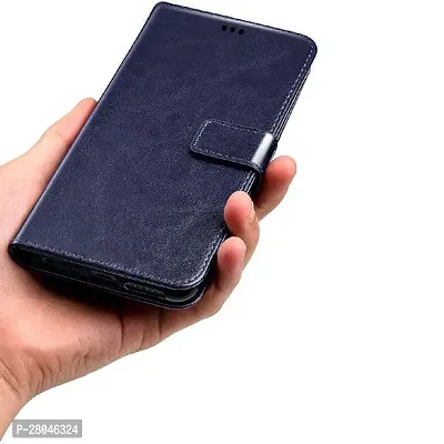 Oppo A15 Flip Cover (Blue)-thumb5