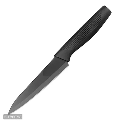 YELONA Paring Chef Knife Black Stainless Steel Non Stick Coating Daily Use, Light Weight, Sharp Blade Chopping, Cutting, Slicing Multipurpose for Home, Kitchen-thumb0