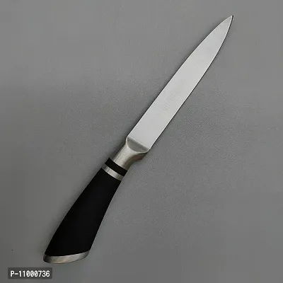 YELONA Paring, Daily Use Knife Stainless Steel, Light Weight, Ultra Sharp with Black Silicone Handle Japanese Chef Knife for Home Kitchen Restaurant