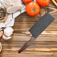 YELONA Brown Luxurious PP Marble Coated Stainless Steel Cleaver Butcher Knife Multipurpose use for Cutting Meat, Vegetable, Fruit 12 inch Knife-thumb4
