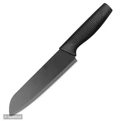 YELONA Chef Paring Meat Knife Black Stainless Steel Non Stick Coating Daily Use, Light Weight, Sharp Blade Chopping, Cutting, Slicing Multipurpose for Home, Kitchen-thumb0