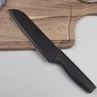 YELONA Chef Paring Meat Knife Black Stainless Steel Non Stick Coating Daily Use, Light Weight, Sharp Blade Chopping, Cutting, Slicing Multipurpose for Home, Kitchen-thumb1
