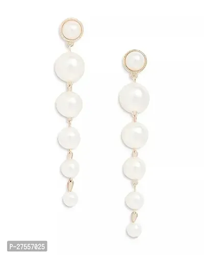 Stylish Classic Pearl String Earrings Small Studs To Long Dangles-thumb0