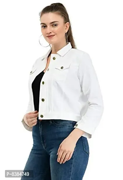 Women Jacket (White, L)-thumb3