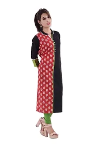 Romile's Straight printed cotton Women kurta Red  Black color (SKU VR0024MJU SIZE L-XL-XXL)0915Q71CE3E-thumb1