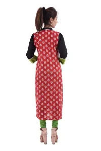 Romile's Straight printed cotton Women kurta Red  Black color (SKU VR0024MJU SIZE L-XL-XXL)0915Q71CE3E-thumb2