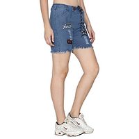 Women Denim Shorts-thumb1