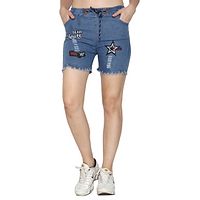 Women Denim Shorts-thumb3