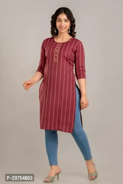 Stylish Cotton Blend Kurti for Women-thumb0