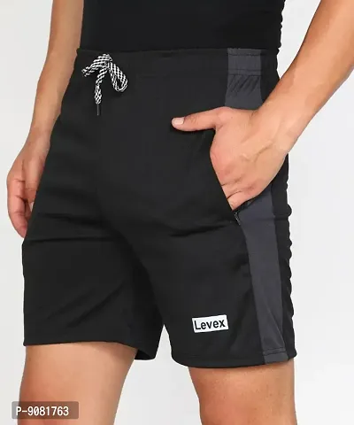 Classic Polyester Solid Sports Shorts for Men, Pack of 2-thumb3