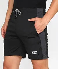 Classic Polyester Solid Sports Shorts for Men, Pack of 2-thumb1