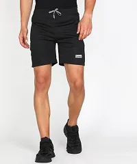 Classic Polyester Solid Sports Shorts for Men, Pack of 2-thumb2