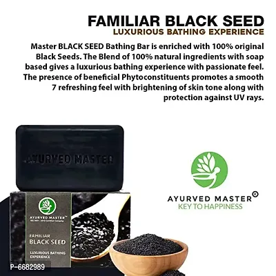 indie-gredients  Activated Black Seed Bath Soap, Removes Acne, Dark Spots and Pigmentation On Oily And Dry Skin For Men and Women [SLS and Paraben FREE] [pack of 3]-thumb3