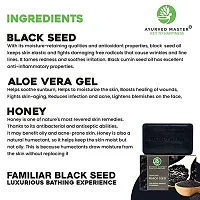 indie-gredients  Activated Black Seed Bath Soap, Removes Acne, Dark Spots and Pigmentation On Oily And Dry Skin For Men and Women [SLS and Paraben FREE] [pack of 3]-thumb1