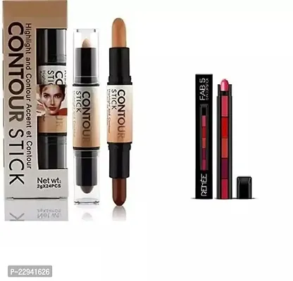 Woman  Girls Makeup Kit With 5 In One Lipystic And Contour Stick